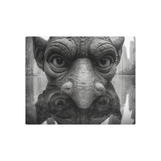 Picasso Inspired Gothic Gargoyle Metal Wall Art Décor Sign - Metal Wall Art Print