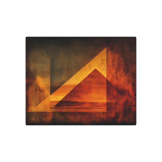 Mark Rothko Style Abstract Metal Wall Art - Morning Architectural Theme