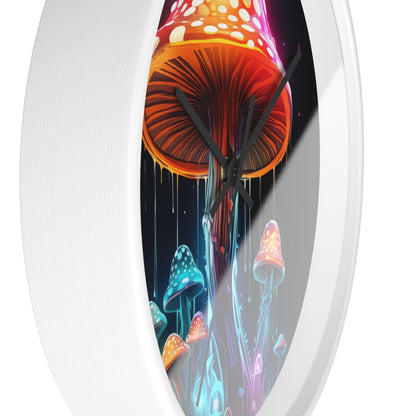 Neon Mushroom Wall Clock Incredible Vibrant Design and Colors, Awesome  Clock for any Dorm Room, College Gift, Neon Decor, Unique Clock