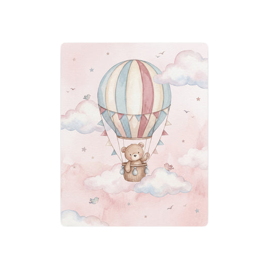 Teddy Bear Hot Air Balloon Nursery Wall Art