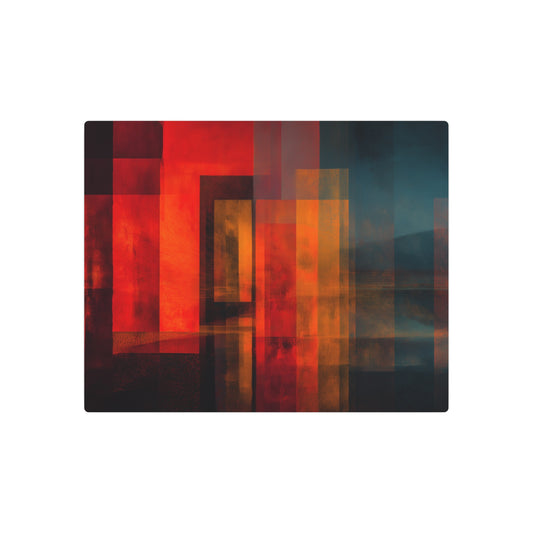 Mark Rothko-Inspired Abstract Metal Wall Art – modern architectural elements and the hypnotic color