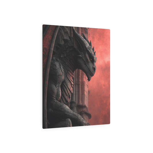 Aaron Griffin Inspired Gothic Gargoyle Metal Wall Art - Metal Wall Art Print