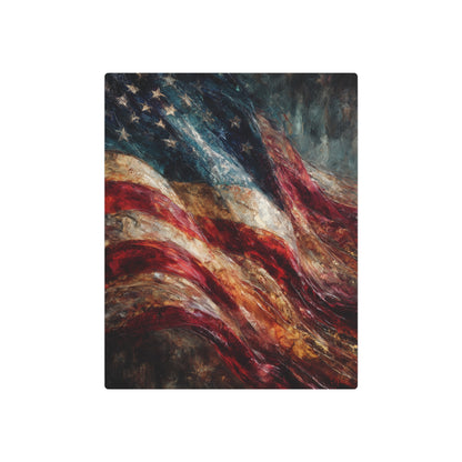 Jasper Johns Style Metal Wall Art Encaustic Print - Metal Wall Art Print