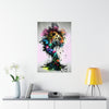 Abstract Tiger Painting Watercolor into a Beautiful Tree Poster