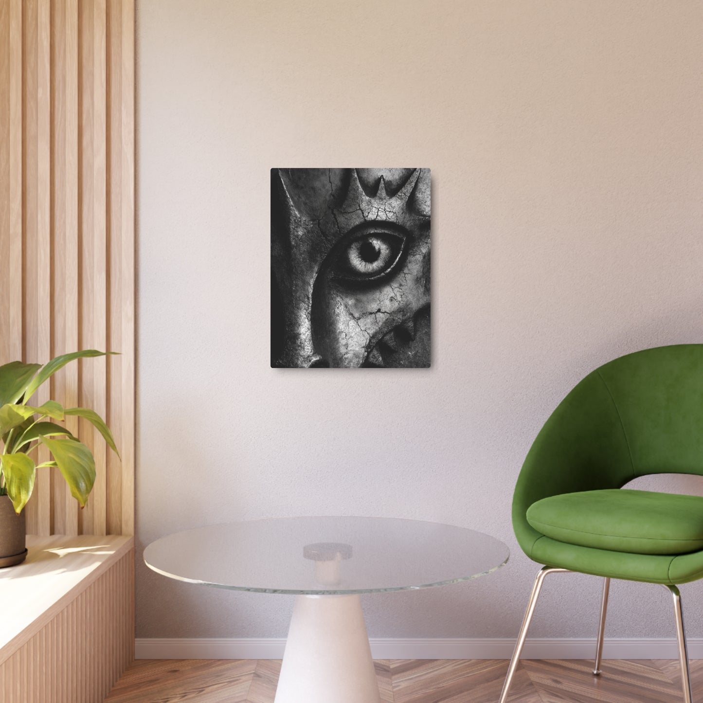 Stunning Gothic Gargoyle Wall Art in Joan Miró Abstract Metal Sign