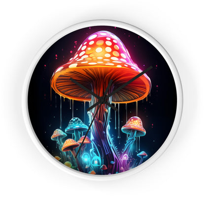 Neon Mushroom Wall Clock Incredible Vibrant Design and Colors, Awesome  Clock for any Dorm Room, College Gift, Neon Decor, Unique Clock