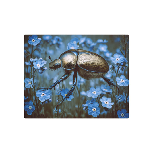 Ilford Delta 3200 Metallic Rhinoceros Beetle Metal Art Sign - Metal Wall Art Print