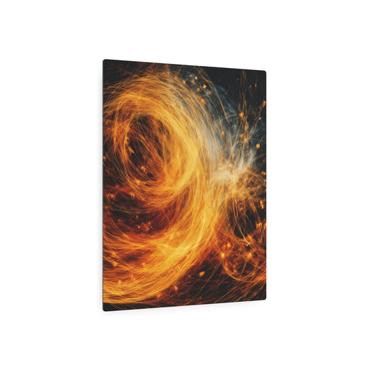 Kazimir Malevich-Style Metal Art Abstract Wildlife Decor