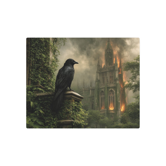 Gothic Cathedral Metal Wall Art in Craig Mullins Digital Print Style - Metal Wall Art Print