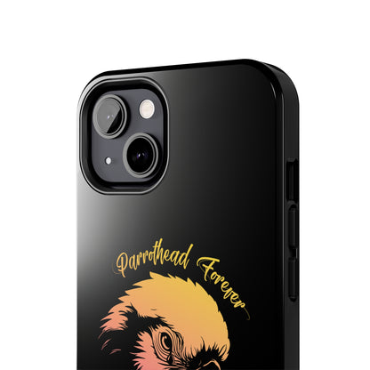 Jimmy Buffett Tribute iPhone Case - Parrot with Teardrop for Parrotheads gift Jimmy Buffett tribute rip margaritaville phone case