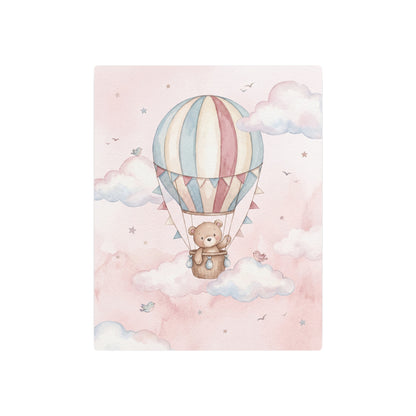 Teddy Bear Hot Air Balloon Nursery Wall Art