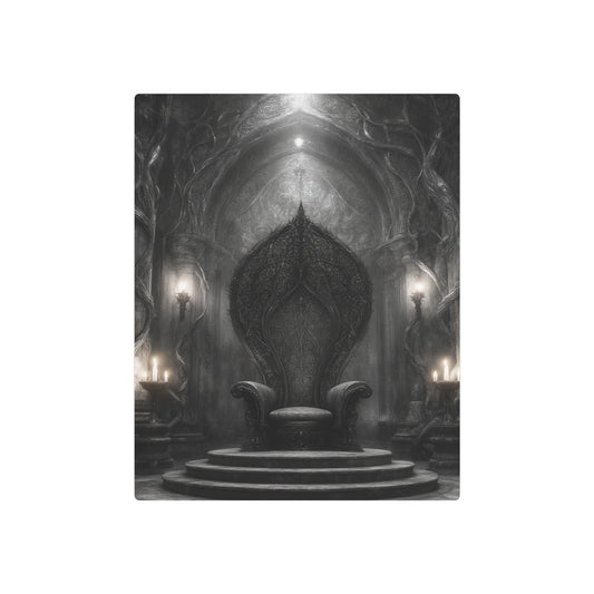 Craig Mullins-Inspired Black Gothic Throne Print Metal Wall Art Sign - Metal Wall Art Print