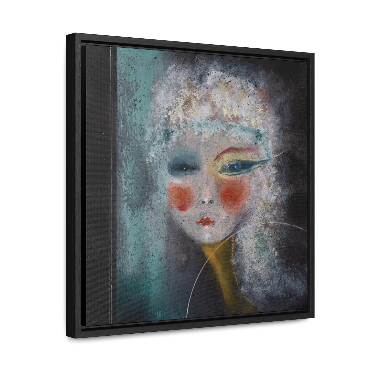 Empowering Asian-Inspired Art - 'Let Me Be Me' by Asia Popinska - Unique Woman's Portrait on Floating Gallery Canvas