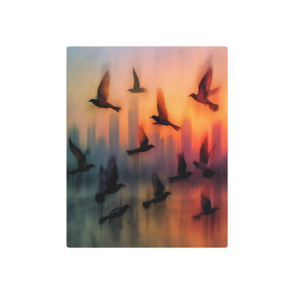 Stunning 'Joan Miro Style' Abstract Bird Metal Wall Art Sign - Metal Wall Art Print