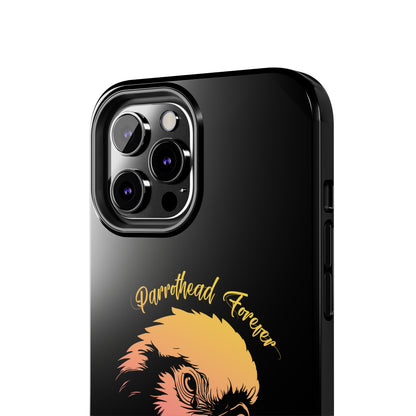 Jimmy Buffett Tribute iPhone Case - Parrot with Teardrop for Parrotheads gift Jimmy Buffett tribute rip margaritaville phone case