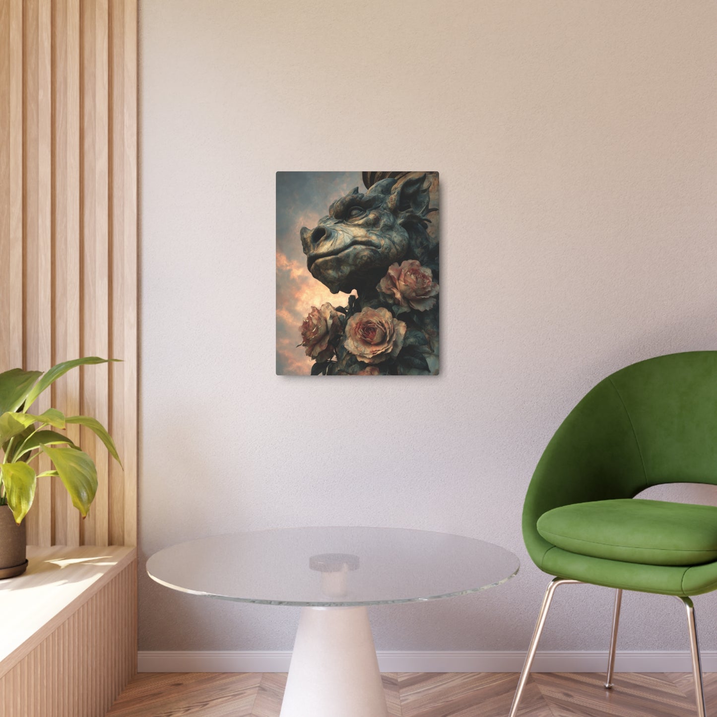 Salvador Dali Inspired Gothic Gargoyle Metal Wall Art