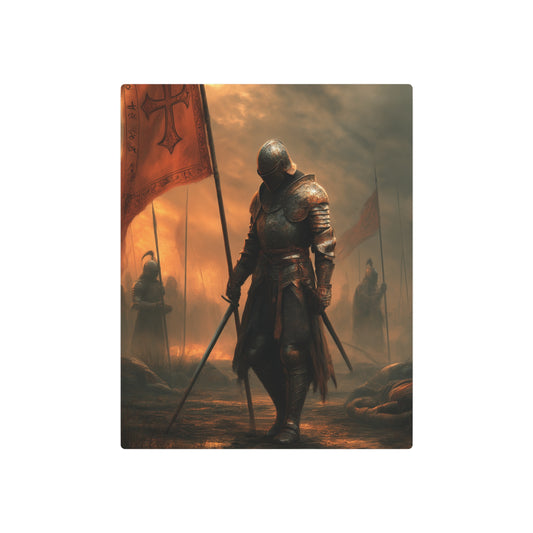 Gothic Knight Spectral Metal Wall Art in Craig Mullins Style - Metal Wall Art Print