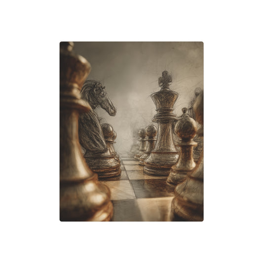 Picasso-Inspired Metal Wall Art - Unique Chess Themed Home Decor
