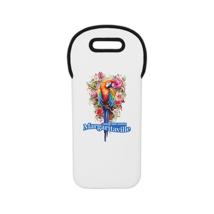 Wasting Away in Margaritaville Wine Tote Bag | Wine Bottle Bag, Bridesmaid Gifts, Bridal Party Favors, Neoprene Wine Tote, Housewarming Gift