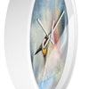 Abstract Bird Clock "Warble" Vibrant Design and Colors, Clock for office, Bedroom Wall Art, Room, College Gift, Wall Decor, Unique Clocks