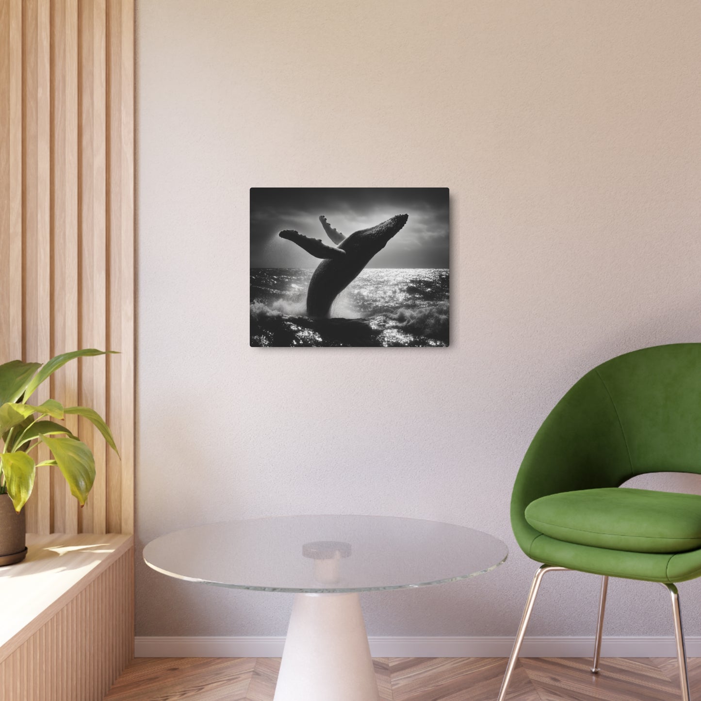 Kodak Tri X 400 Humpback Whale - Premium Metal Wall Art Print