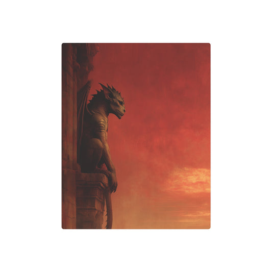 Gothic Gargoyle Metal Wall Art in Aaron Griffin Style - Metal Wall Art Print