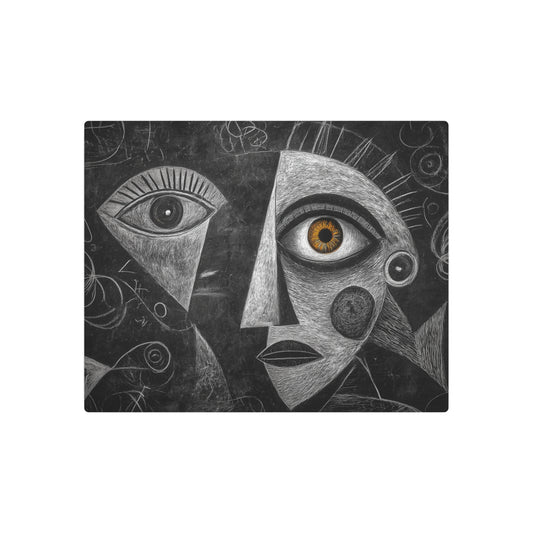 Abstract Hangman Print Picasso Style Metal Wall Art - An Inspired Classic