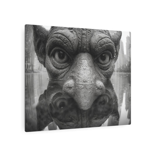 Picasso Inspired Gothic Gargoyle Metal Wall Art Décor Sign - Metal Wall Art Print