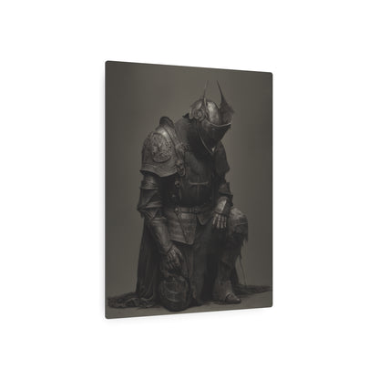 "Last Stand" Medieval Knight Metal Wall Art - Full Plate Armour Decor