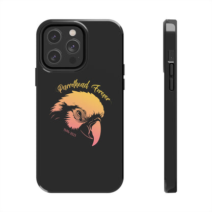 Jimmy Buffett Tribute iPhone Case - Parrot with Teardrop for Parrotheads gift Jimmy Buffett tribute rip margaritaville phone case