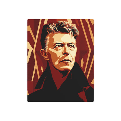 "Shepard Fairey Meets David Bowie: Pop Art Style Metal Wall Art - Original Design" - Metal Wall Art Print