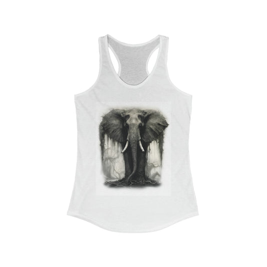 Beautiful Elephant Racerback Tank for Women: Embrace the Grace and Beauty