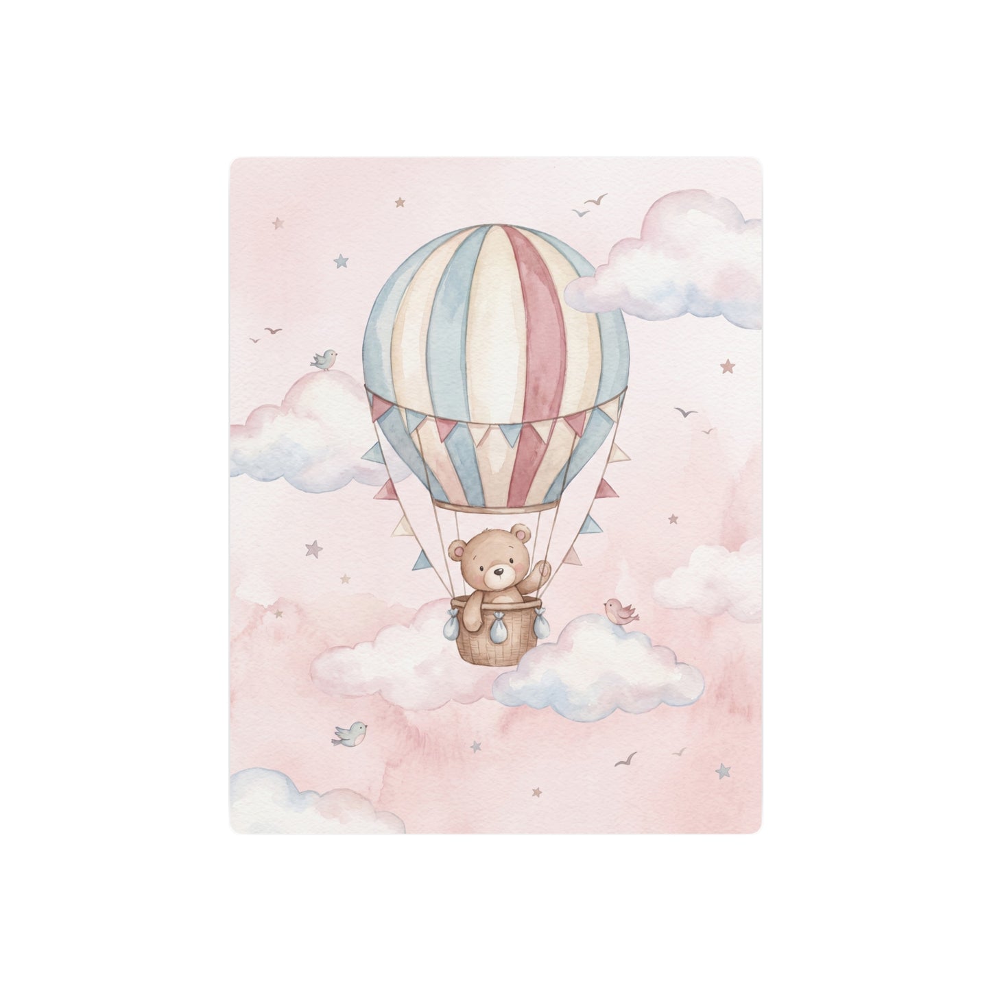 Teddy Bear Hot Air Balloon Nursery Wall Art