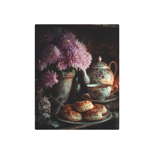 Rustic Still Life Photography Metal Wall Art- Ideal for Shelf Nook