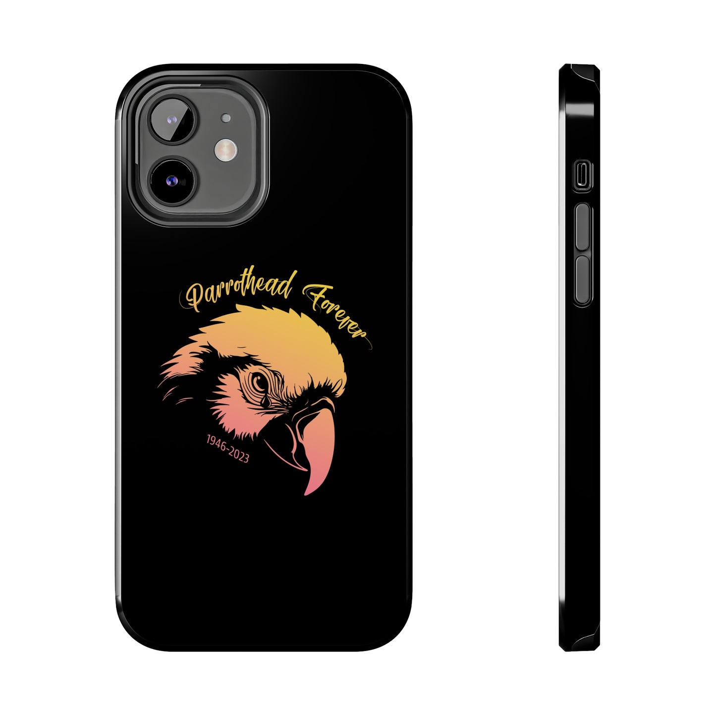 Jimmy Buffett Tribute iPhone Case - Parrot with Teardrop for Parrotheads gift Jimmy Buffett tribute rip margaritaville phone case