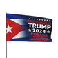 Trump 2024 Flag - Cubans Stand with America