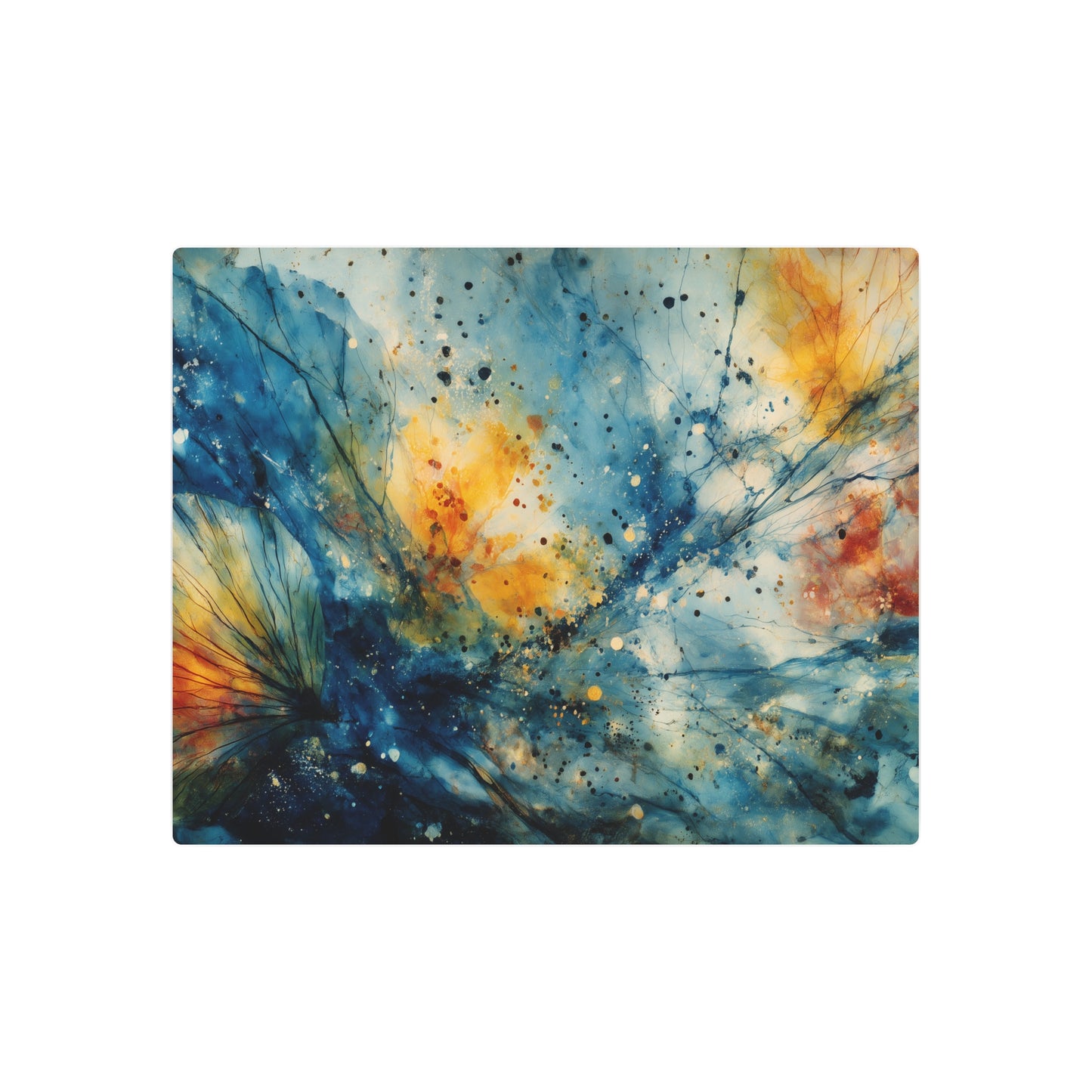 Jasper Johns-Inspired Metal Wall Art - Encaustic Print Decor - Metal Wall Art Print