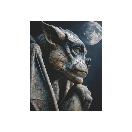 Salvador Dali Inspired Gothic Gargoyle Metal Wall Art Sign - Metal Wall Art Print