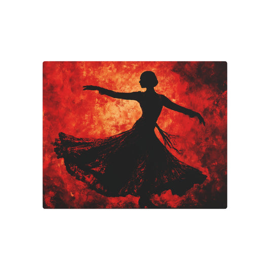Flamenco Dancer Metal Wall Art - Abstract Rothko Style Acrylic Decor