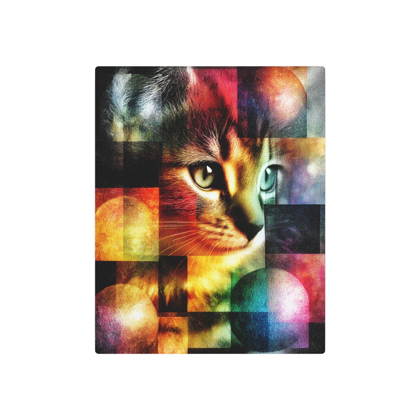 Abstract Pet Stormy Prints - Metal Wall Art in Kazimir Malevich Style