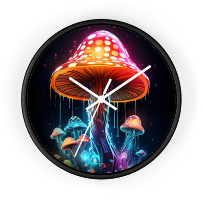 Neon Mushroom Wall Clock Incredible Vibrant Design and Colors, Awesome  Clock for any Dorm Room, College Gift, Neon Decor, Unique Clock