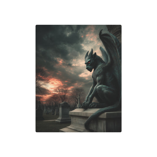 Aaron Griffin Inspired Gothic Gargoyle Metal Wall Art - Metal Wall Art Print