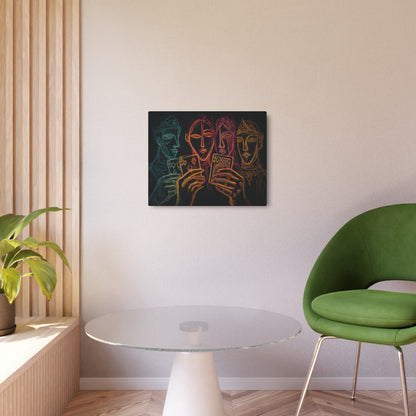 Exquisite Pablo Picasso Sketch Art Metal Wall Print for Game Nights