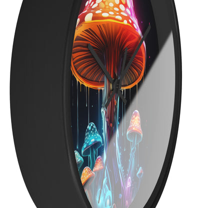 Neon Mushroom Wall Clock Incredible Vibrant Design and Colors, Awesome  Clock for any Dorm Room, College Gift, Neon Decor, Unique Clock