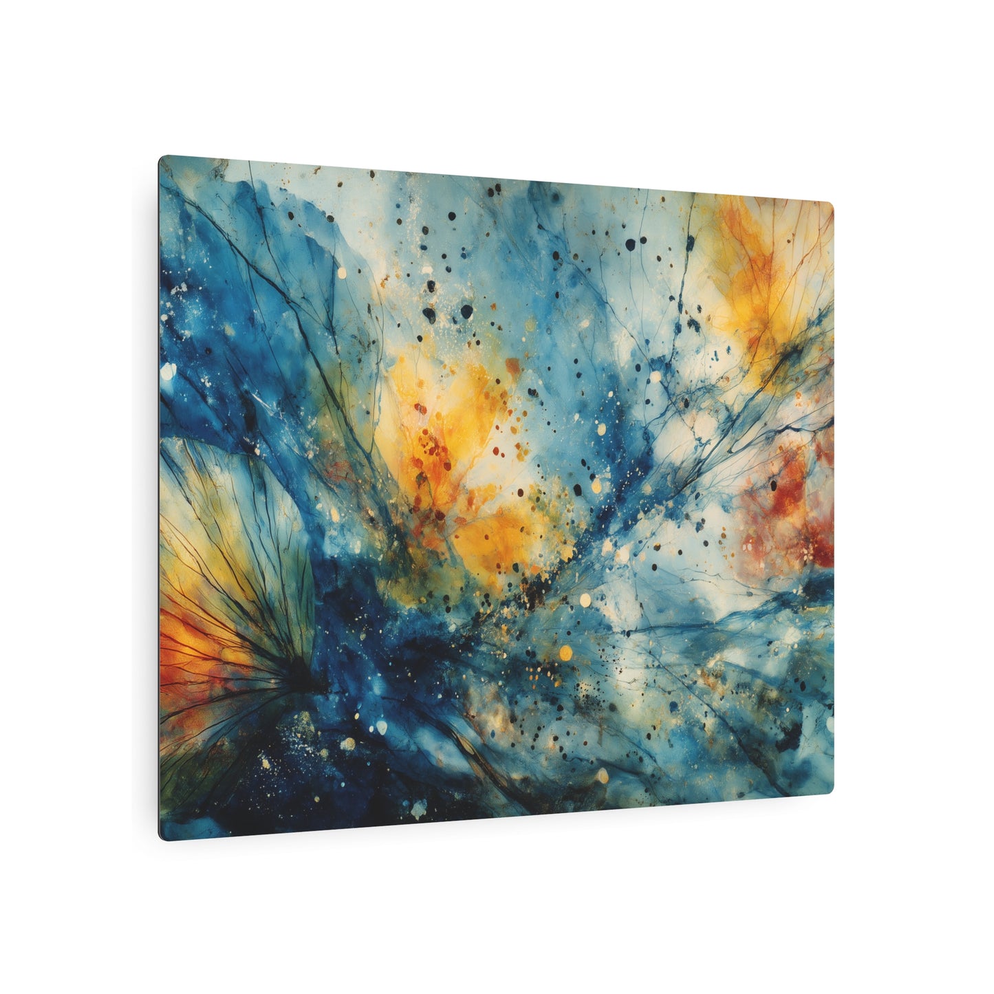Jasper Johns-Inspired Metal Wall Art - Encaustic Print Decor