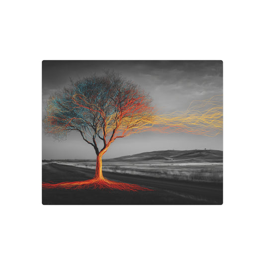 LED Illuminated Metal Wall Art Print: Side Profile View Fomapan - Metal Wall Art Print