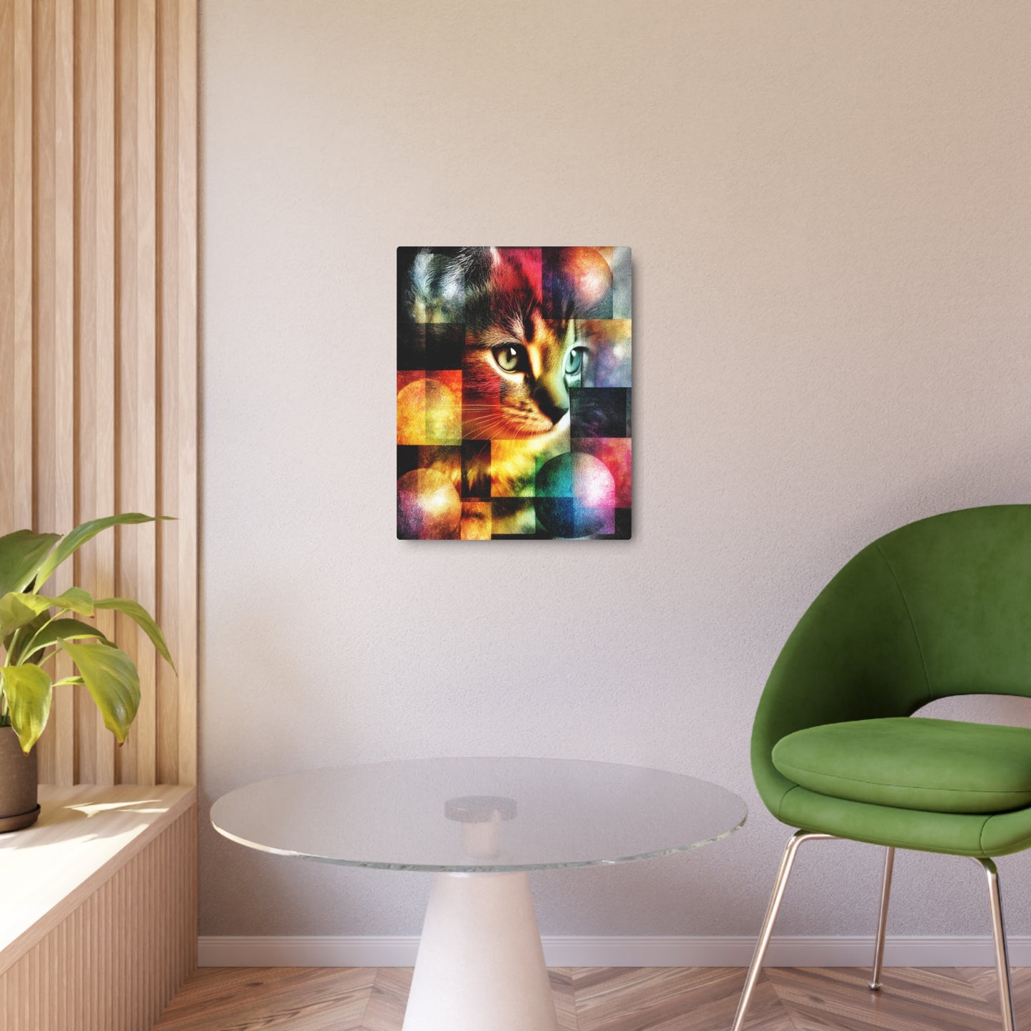 Abstract Pet Stormy Prints - Metal Wall Art in Kazimir Malevich Style