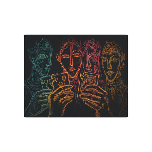 Exquisite Pablo Picasso Sketch Art Metal Wall Print for Game Nights