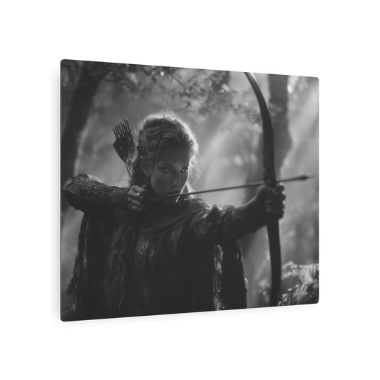 Metal Art Sign - Elven Archer Editorial Photography Feature Shoot Design - Metal Wall Art Print
