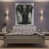 Gothic Elephant Showering Under a Tree - Surreal Wall Tapestry